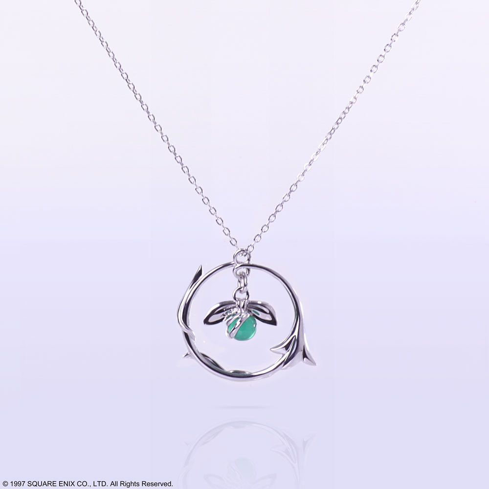 Pre-Order] FINAL FANTASY VII Silver Pendant Necklace Aerith Ribbon 